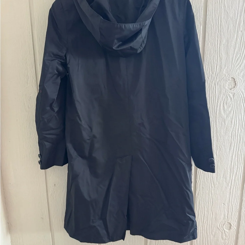 Anne Klein Classic Black Trench Coat - Picture 3 of 3